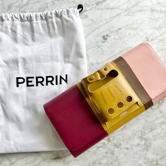 PERRIN PARIS Le Cabriolet Glove Clutch Purse - Muliti-coloured STATEMENT PIECE! - Picture 3 of 17